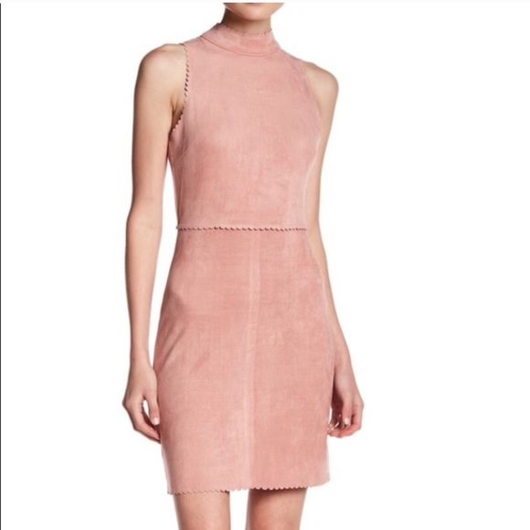 Soprano Dresses & Skirts - Soprano blush suede mock neck dress Soprano Dresses & Skirts - Soprano blush suede mock neck dress